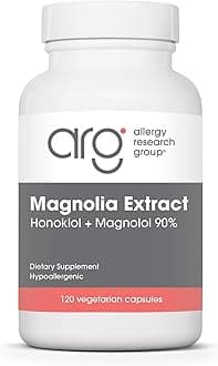 Allergy Research Group Magnolia Extract - Stress Sleep Support - Cortisol Balance, 120 Vegetarian Capsules