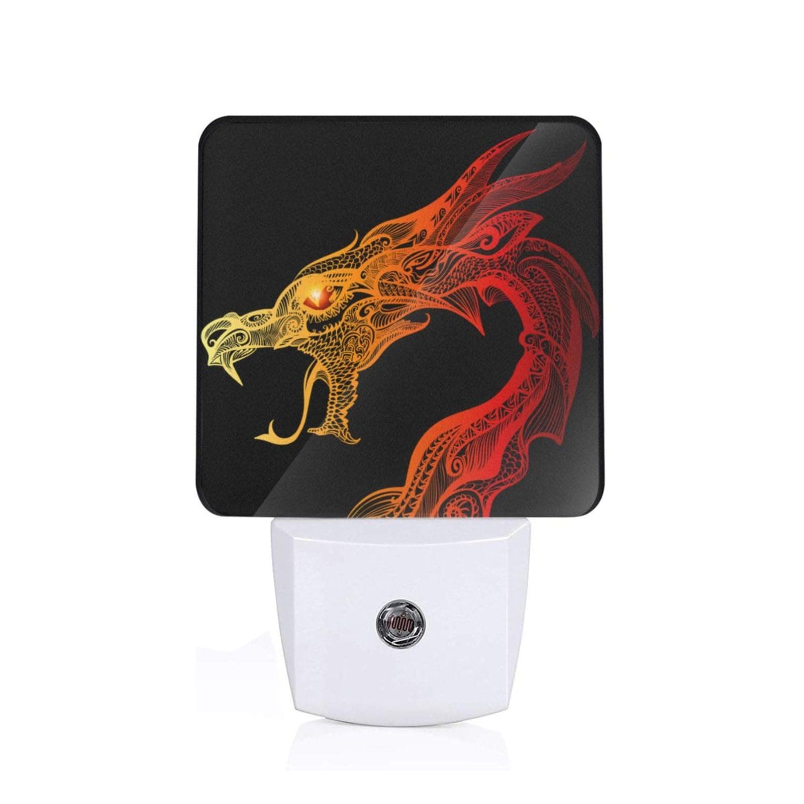 BKDRL Two Dragon Led Night Light Lamp with Auto Dusk to Dawn Sensor,Night Lights Plug Into Wall Decorative Nightlight Plug in Night Light Energy Efficient Night Lamp,Night Lights for Adults
