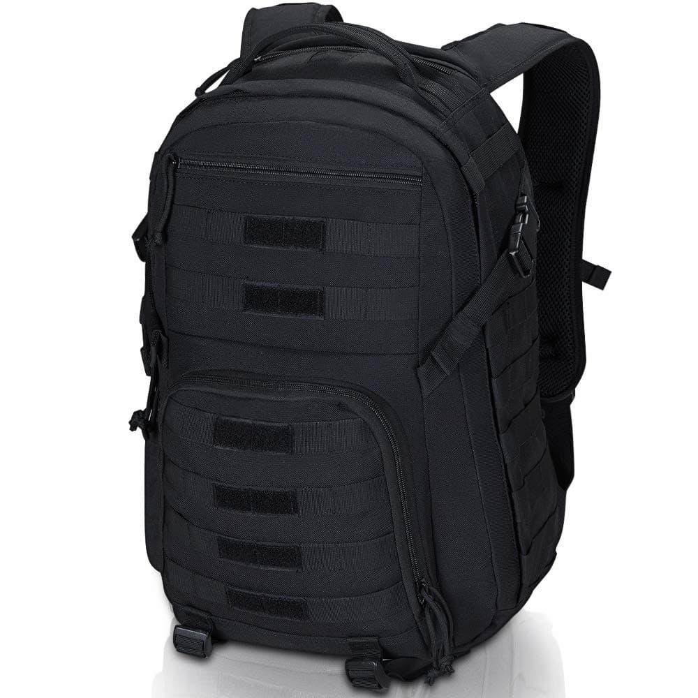 Tactical Backpack Assault Backpack Tactical Military Backpack 35L Army Rucksack MOLLE Assault Pack Nylon Combat Backpack for Travelling Camping Hiking Trekking Black