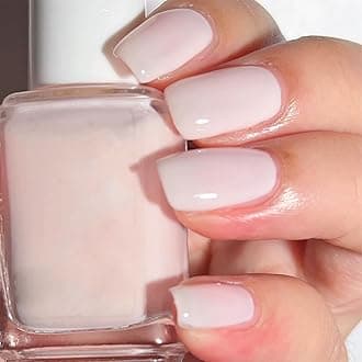 Quick Dry Nail Polish, Nude Pink Chip Resistant Manicure, Non-Toxic, Vegan, Cruelty Free, 12ml, Fast Drying in 60 Seconds (Sheer Pale Pink)