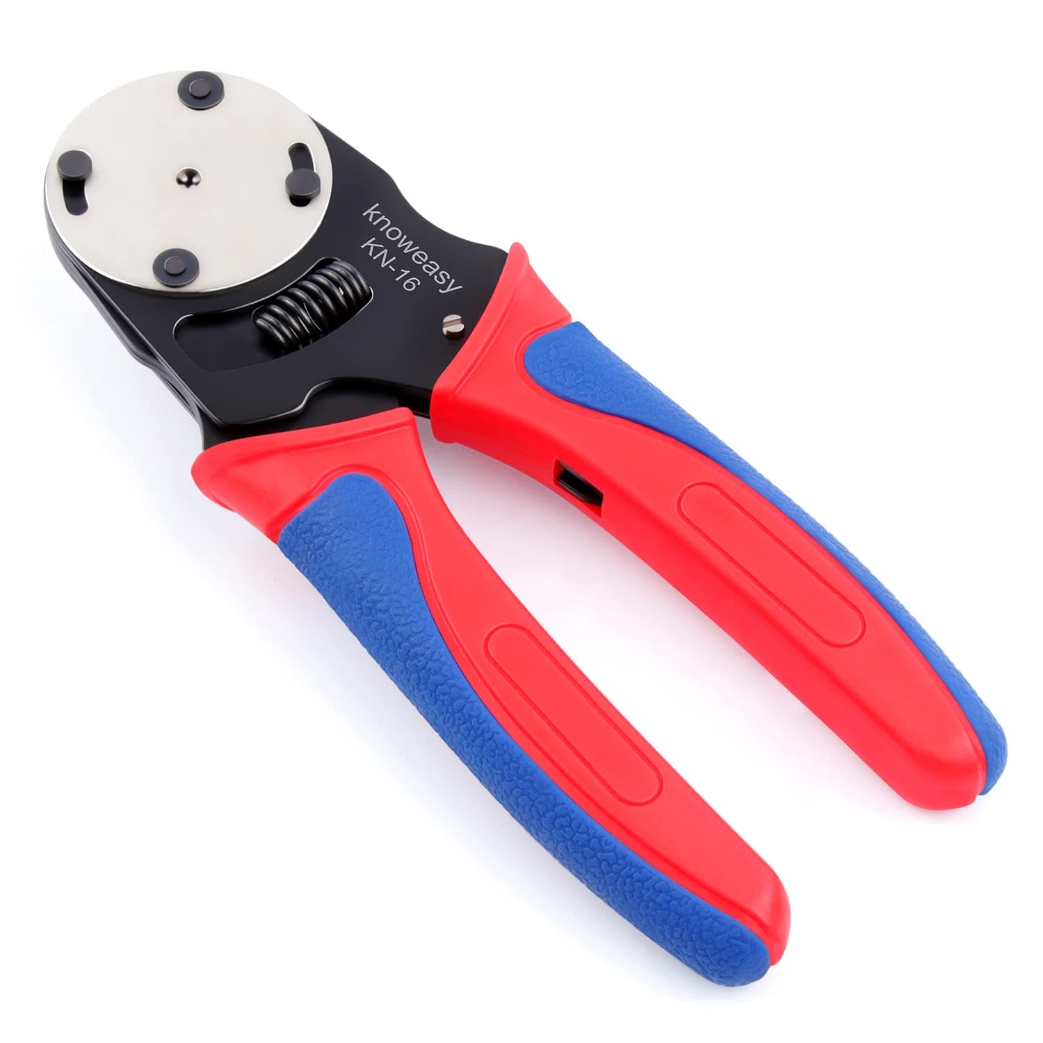 Knoweasy Deutsch Crimper, 4 Way Indent, 8 Impression Closed Barrel Crimper with Deutsch Crimp Tool for Deutsch Contacts - Gage 14, 16, 18 - Perfect for Automotive Application