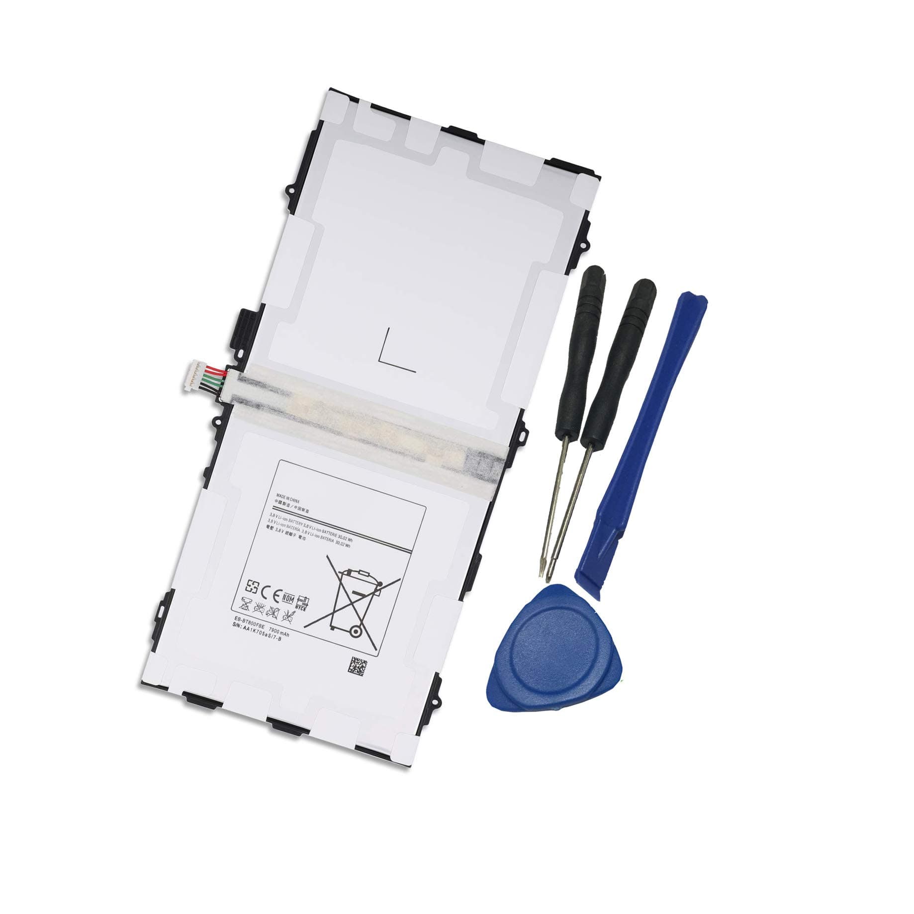 TesurtyReplacement Battery for Galaxy TAB S 10.5" LTE SM-T800 SM-T801 T805 T807 T807A T807P Tablet EB-BT800FBE AA1F625ES/7-B