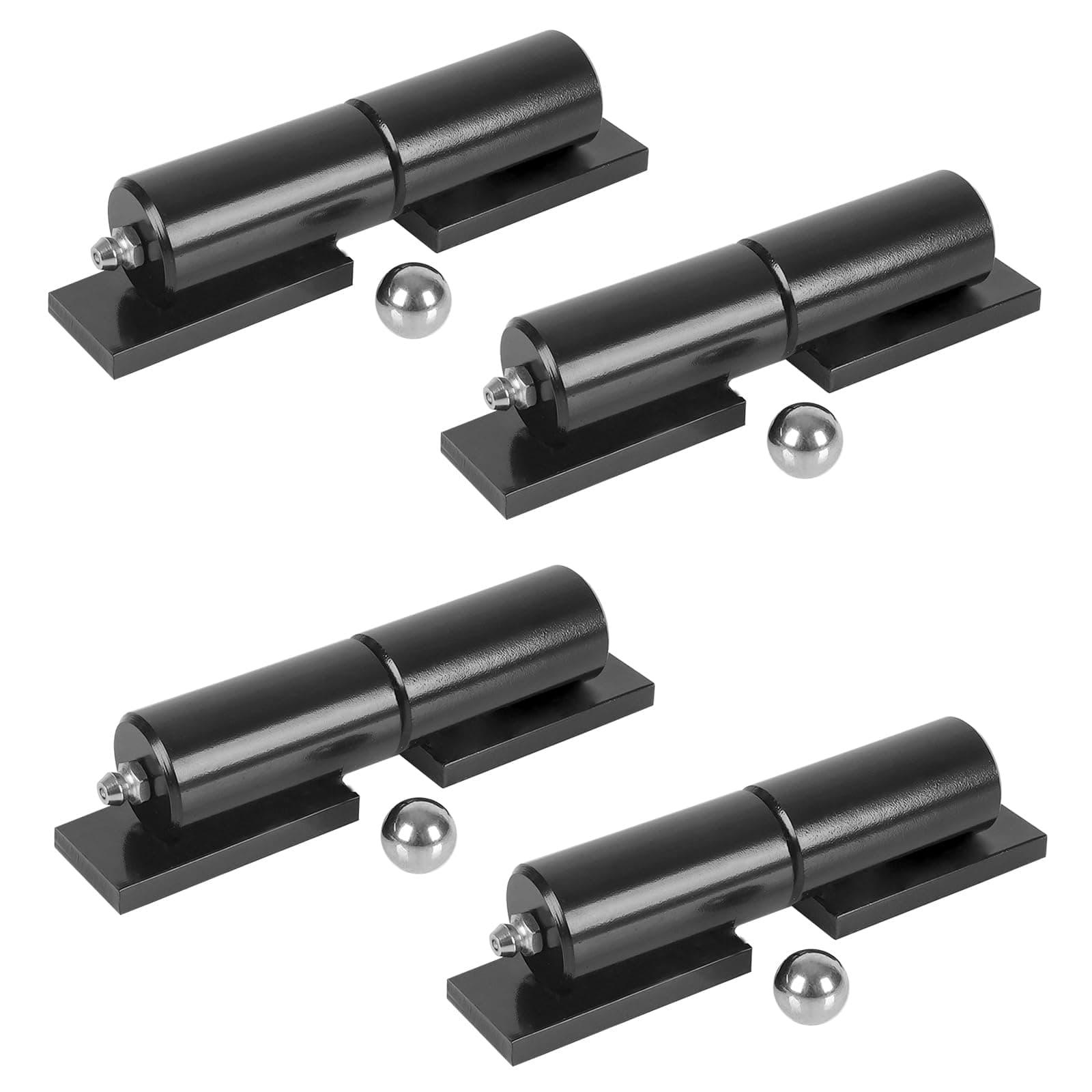 4-Pack Barrel Gate Hinge 5 inches Heavy Duty Weld-On Install Fence 450 Lbs Capacity for Swing Door Trailer Ramp Door