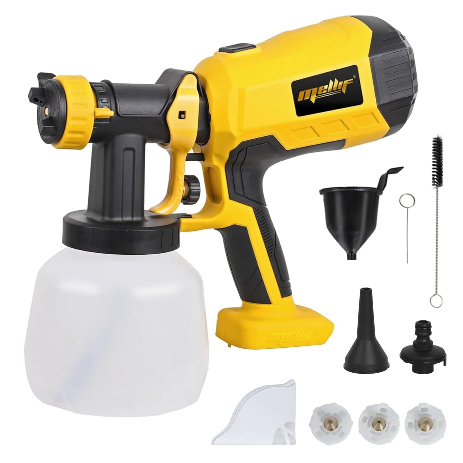 Cordless Paint Sprayer, Compatible w/ dewalt 20V Max Battery Handheld HVLP Paint Gun w/Brushless Motor | Suitable for Countless Home Interior and Exterior, House Painting (NO Battery)