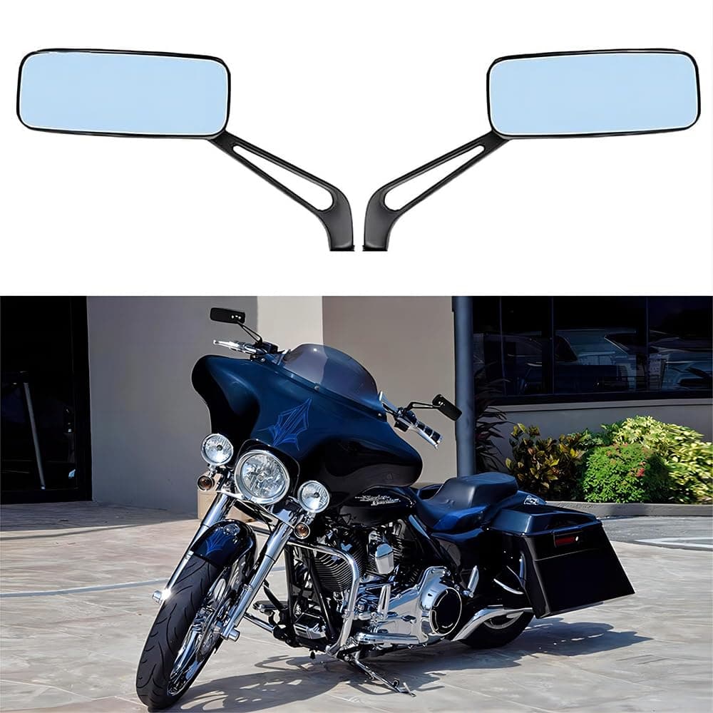 Rearview side motorcycle mirrors
