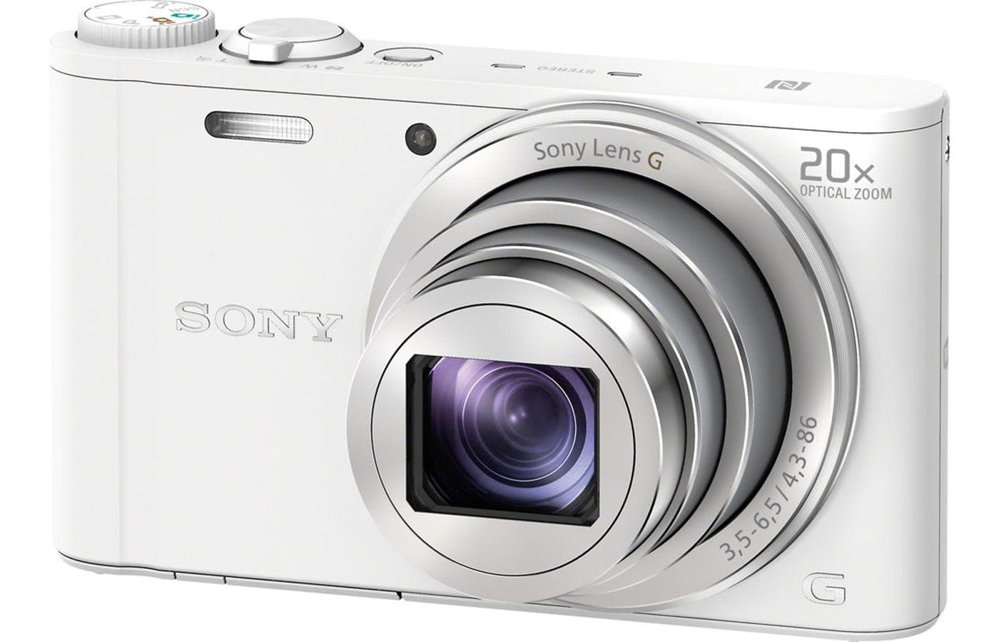 Sony DSCWX350 18 MP Digital Camera (White)