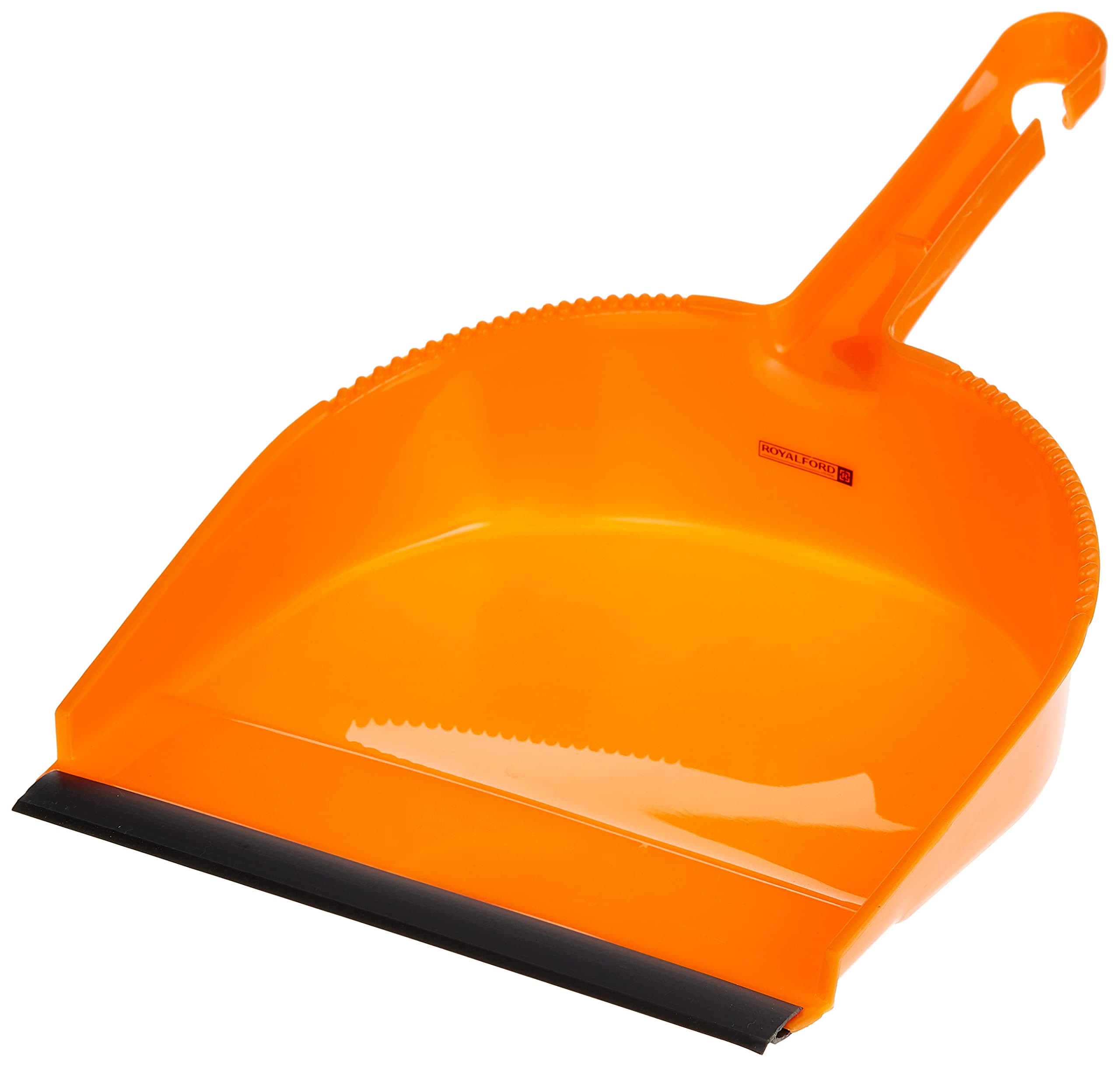Royalford Dustpan – Long Handle with Polymer Construction – Dust Clearing and Picking Tool Perfect for Home or Office Use - Accommodates Any Broom/Hand Brush - Dust Pan Scoop Sweeper