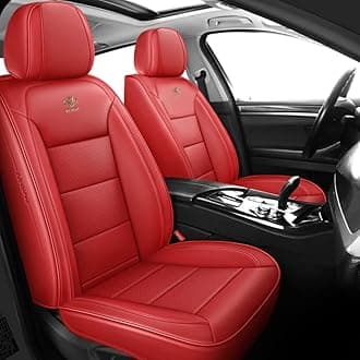 ar Seat Covers Universal Full Set for Jaguar XF 2007-2020/Jaguar XE 2015-2018 Auto Parts/Waterproof/red