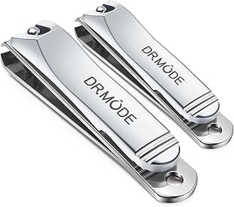 Nail Clippers -2pc Professional Toenail Clippers Ultra Sharp Stainless Steel Built-in File Nail Cutter Set for Fingernail and Toenail