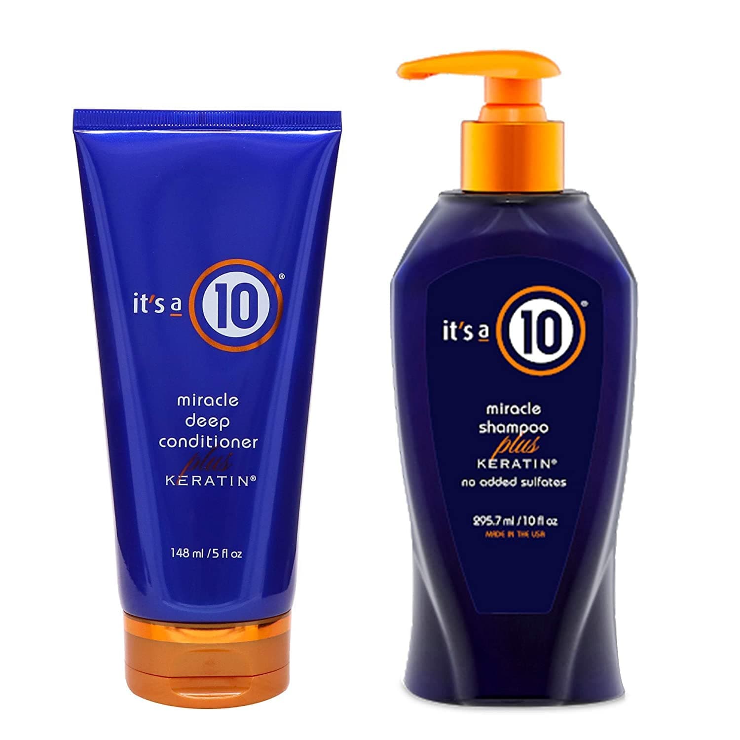 It's A 10 Shampoo & Deep Conditioner Duo with Keratin - 10 Oz Shampoo, 5 Oz Conditioner