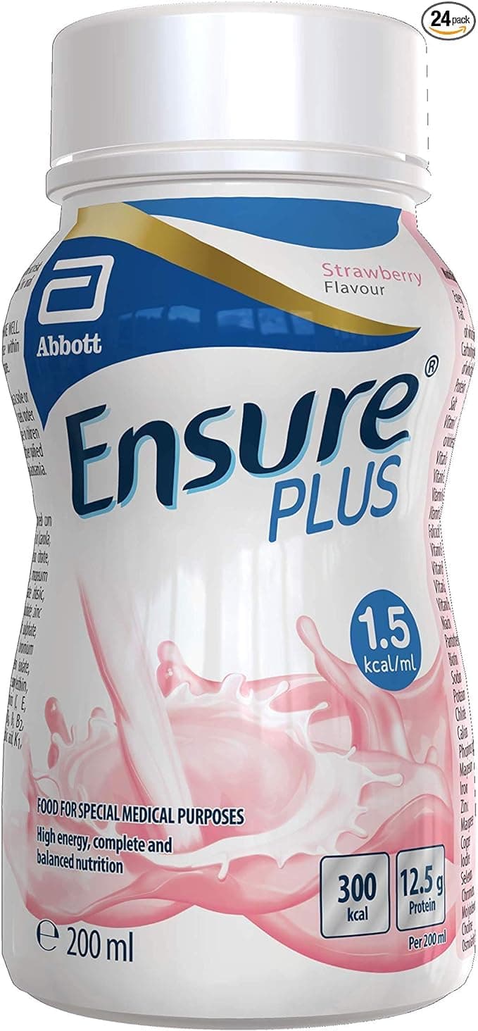 15 x Ensure Plus Strawberry 200 Milliliter