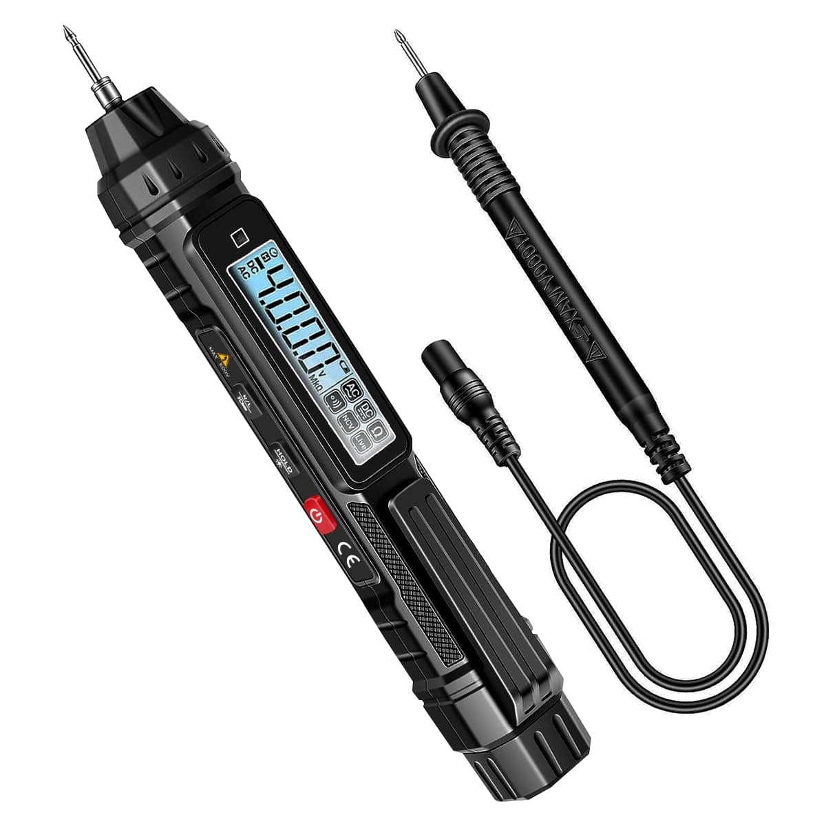 - Digital Multimeter Non Contact Voltage Tester Meter Digital 4000 Count AC/DC Voltage Tester, Current Meter, Non-Contact Voltmeter Sensor, Live Wire Detection, Resistance(Battery NOT INCLUDED)