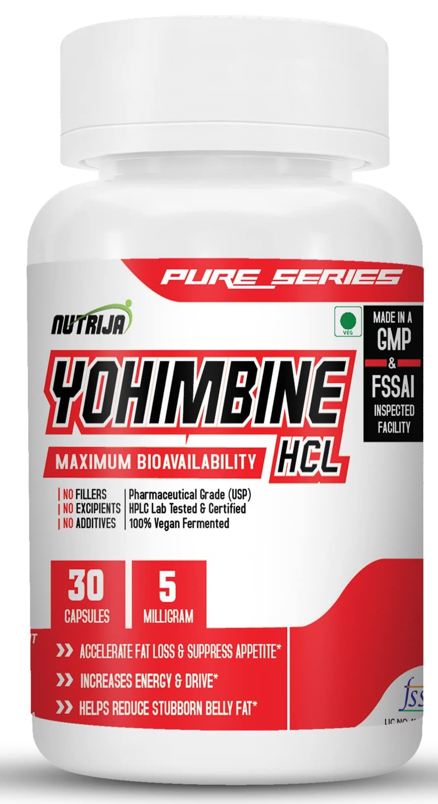 Yohimbine 5 MG - 30 Capsules