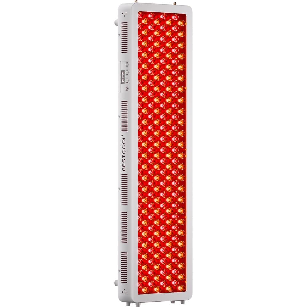 BestQool Red Light Therapy Device for Body, Face. 4 Wavelengths Full Body Near Infrared Light Therapy, Dual Chip 200 Clinical Grade LEDs, High Power Panel for Recovery, Skin Health, Pain. 340W.
