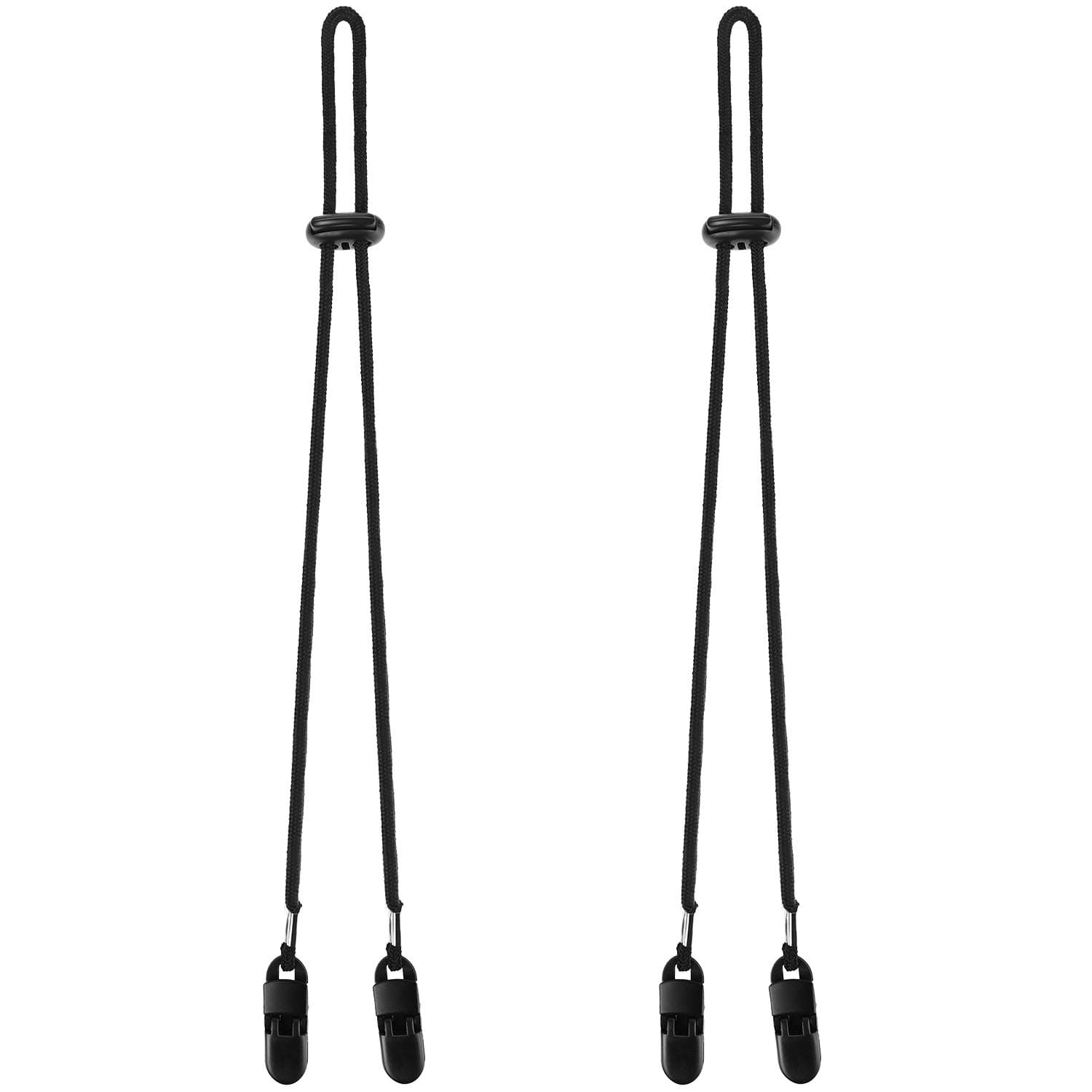 SATINIOR 2 Pieces Hat Clips for Wind Adjustable Hat Strap Reusable Thin Cord Chin Straps for Outdoor Travel Fishing Boating