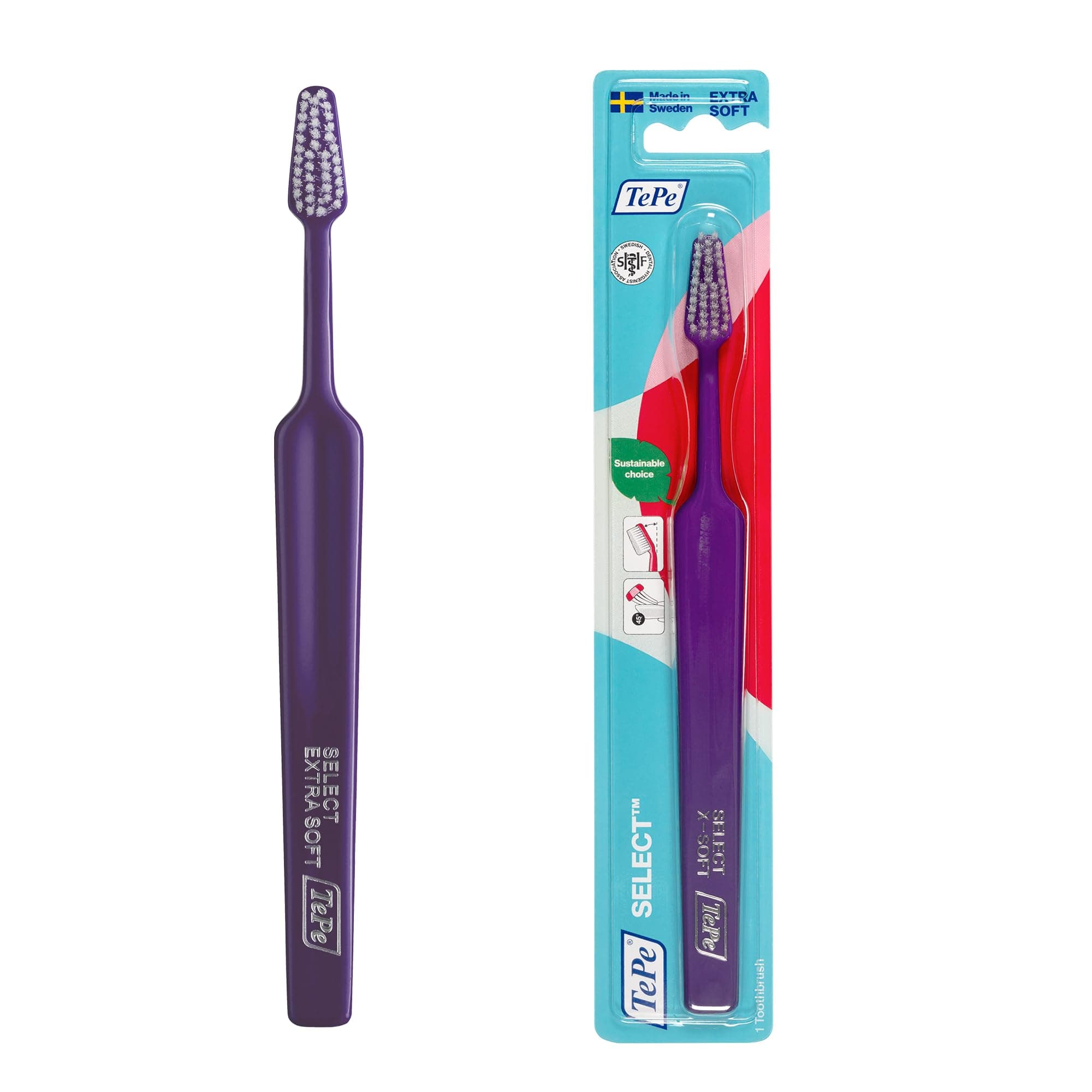 Select Toothbrush, Extra Soft, 1pc, Easy Plaque Removal with Tapered Brush Head, Extra Soft Bristle Toothbrush for Gentle Cleaning