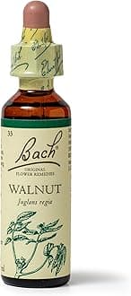 Bach Original Flower Remedies Walnut, Stand Your Ground, Accept Change, Emotional Wellness, Natural Flower Essence, 20ml