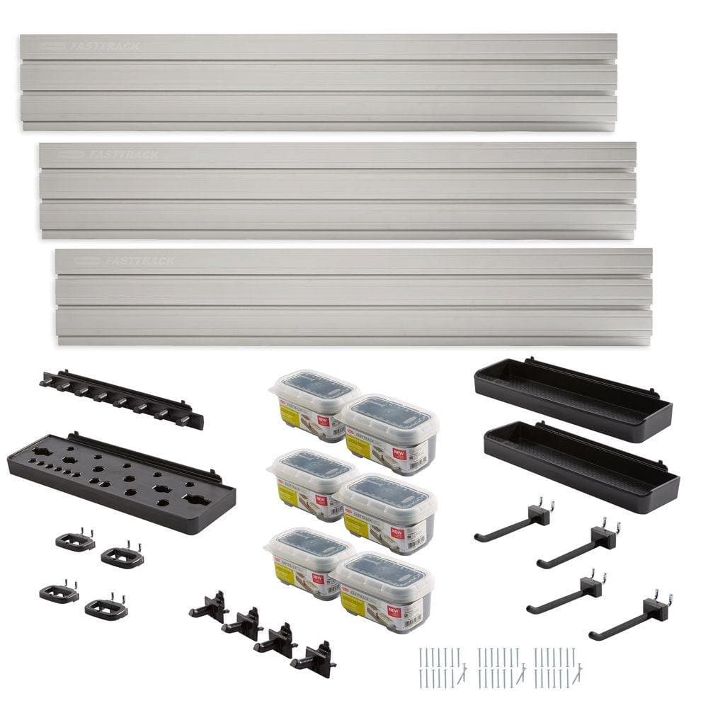 Rubbermaid Fasttrack Garage Wall Panel Starter Kit (23-Piece)
