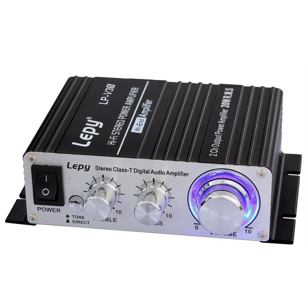 – LEPY LP-V3S-black Digital Amplifier, Black, 25 W x 2