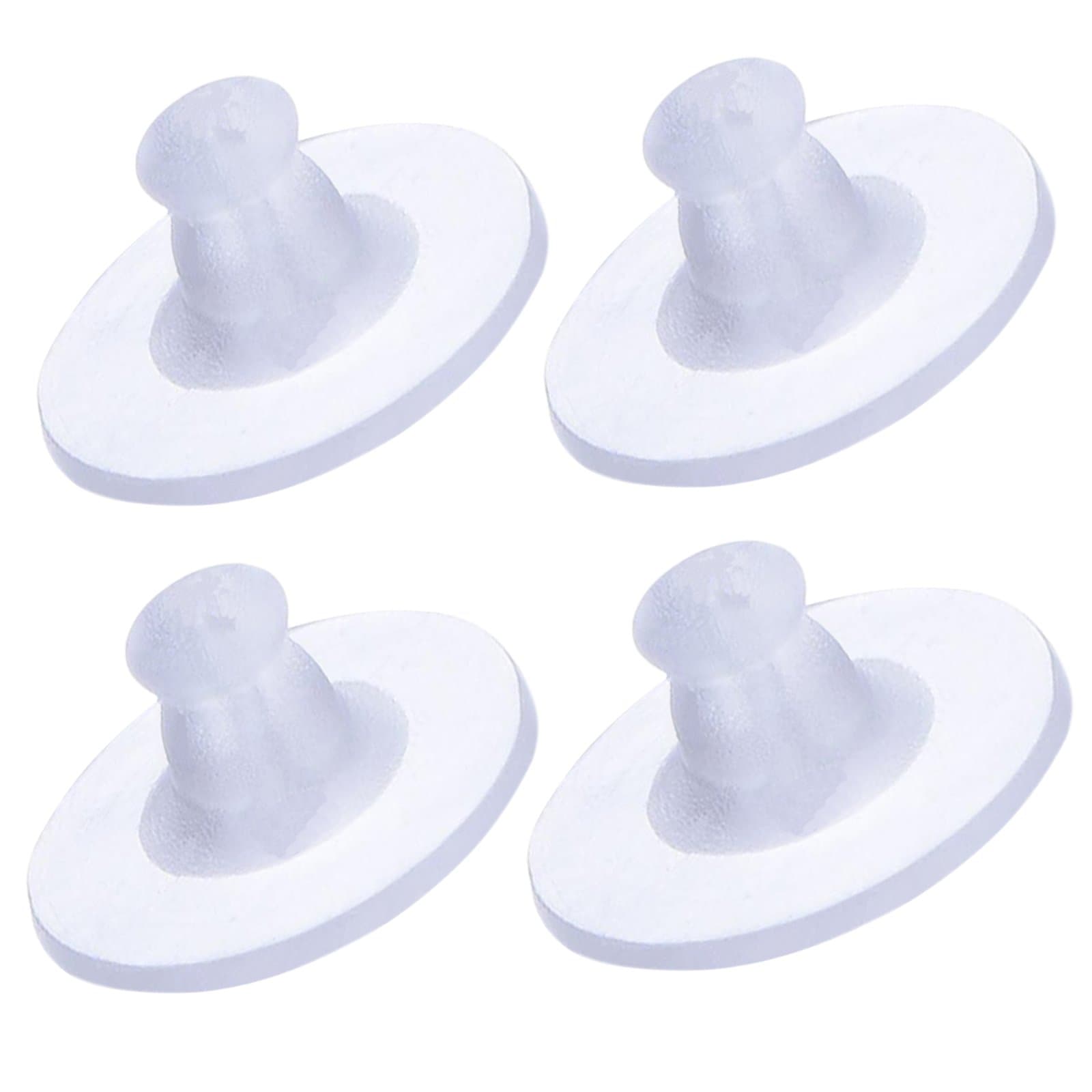 Tonver 100 Pack Earring Backs Earring Stoppers Clear Rubber Bullet Clutch Earring Backs with Pad Earring Safety Backs