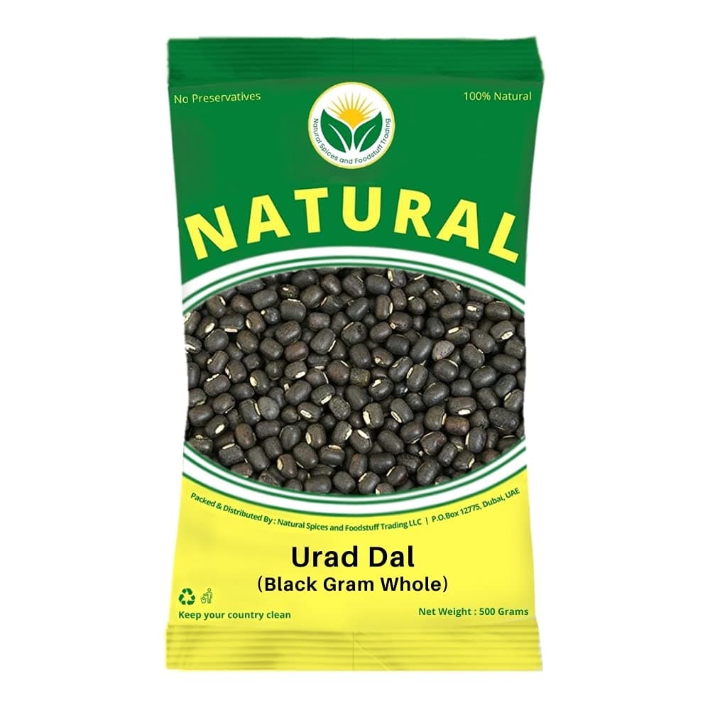 Natural Urad Dal Black 1kg (Whole)