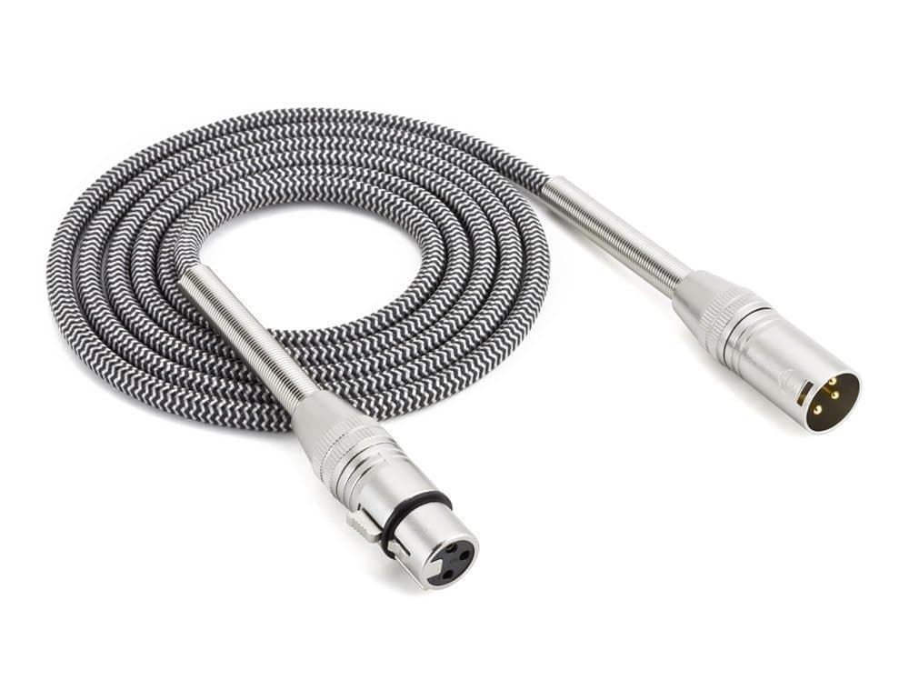 Sewell Premium XLR Microphone Patch Cable, 50 ft, Pure Copper, OFC, 24k Gold Plated, Flexible, Silverback SW-32835-50