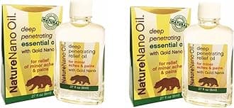 1 Pack - Twin Nano Nature Essentail Oil - Hai Chai Dau Xoa Bop Con Gau - 8mL per Bottle with 2 Bottles per Order - Made in U.S.A