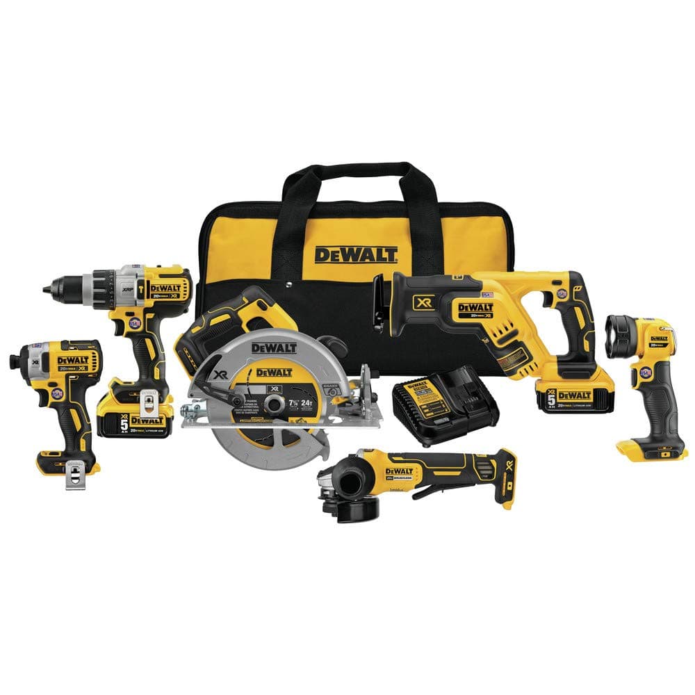 DEWALT Max 20V * Cordless Drill Combo Kit, 6 Tools (DCK695P2)