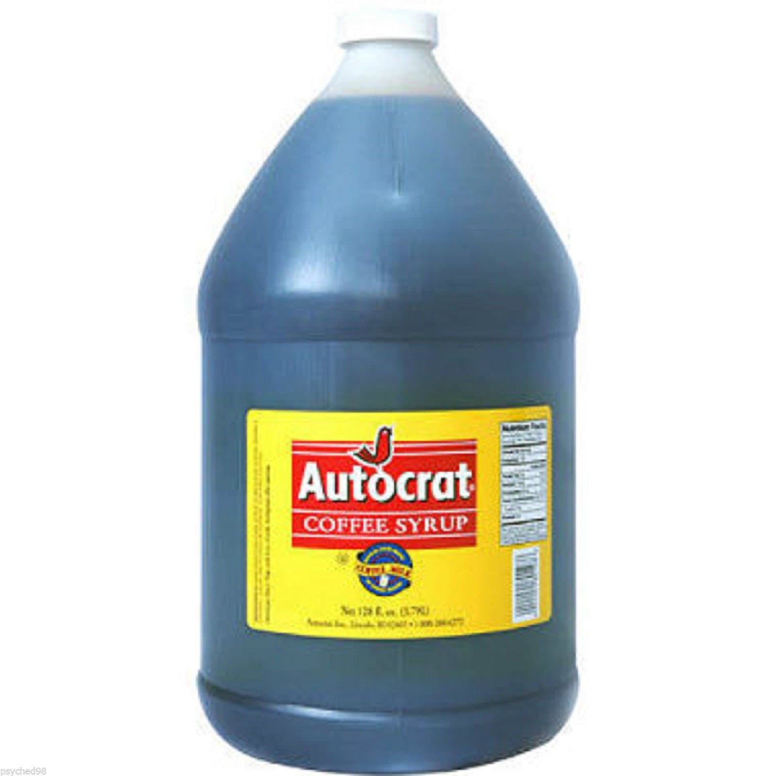 4 PACK- AUTOCRAT COFFEE SYRUP 128 FL OZ (3.79L)