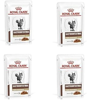 Royal Canin Veterinary Gastrointestinal Fibre Response | Pack of 4 | 4 x 12 x 85 g | Complete Diet Food for Adult Cats | For Cats with Chronic Constipation