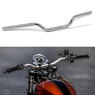 - DREAMIZER 1 inch Motorcycle Handlebars, Universal 25mm Handlebars Motorcycle Bars for Bobber Cafe Race Dirt Bike and More