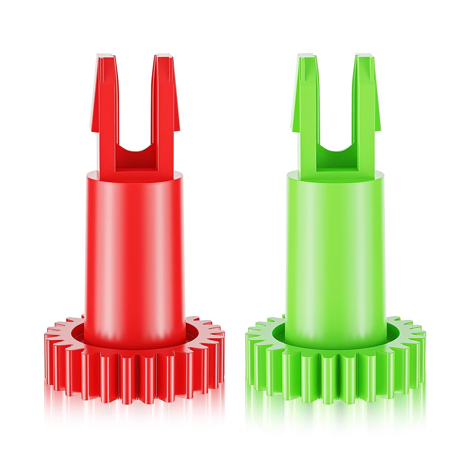 Side Brush Motor Snap Gear for ECOVACS DEEBOT OZMO 950/ 920/ N5/ N8 T5/ T9/ T8 Robot Vacuum Cleaner Accessories Spare Parts, 1 x Red Gear, 1 x Green Gear