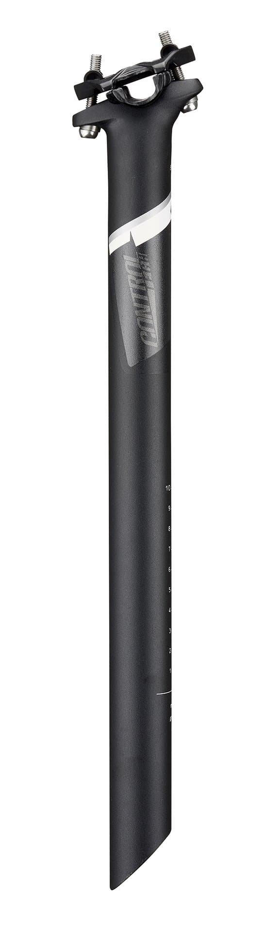 ControlTech Cls Alloy Zero Offset Seatpost, 27.2x400mm, Matte black, Gray Decal