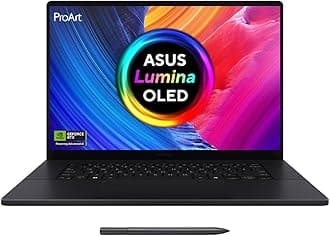 ASUS ProArt 16 OLED H7606WM Laptop | 16.0” 3K 120Hz OLED Touchscreen | CoPilot+ PC | AMD Ryzen AI 9 HX 370 | NVIDIA GeForce RTX 5060 | 32GB RAM | 1TB SSD | Backlit Keyboard | Windows 11 | Stylus Pen