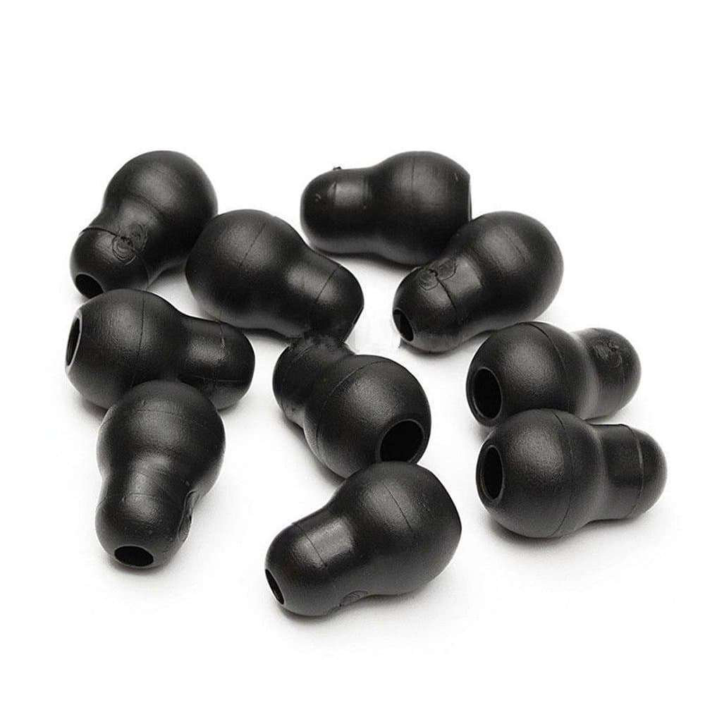 10pcs Stethoscope Ear Tips Replacement Earplugs Earbuds Ear Pieces Super Soft Earplug for Littmann Stethoscope (Black)