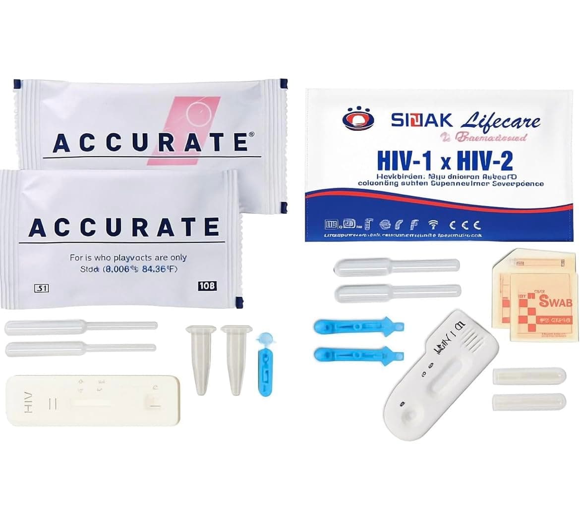 Sidak HIV1 & HIV2 Rapid Home Self-Test Kit (Pack of 2)