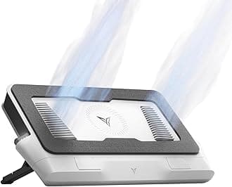 Flydigi BS2 Laptop Cooling Pad, Wind-Pressure Closed-Loop Turbo-Fan for 15.6-21 Inch, Adjustable Speed, Dual Noise Reduction, Intelligent Temperature Control, 4-Angle Adjustable