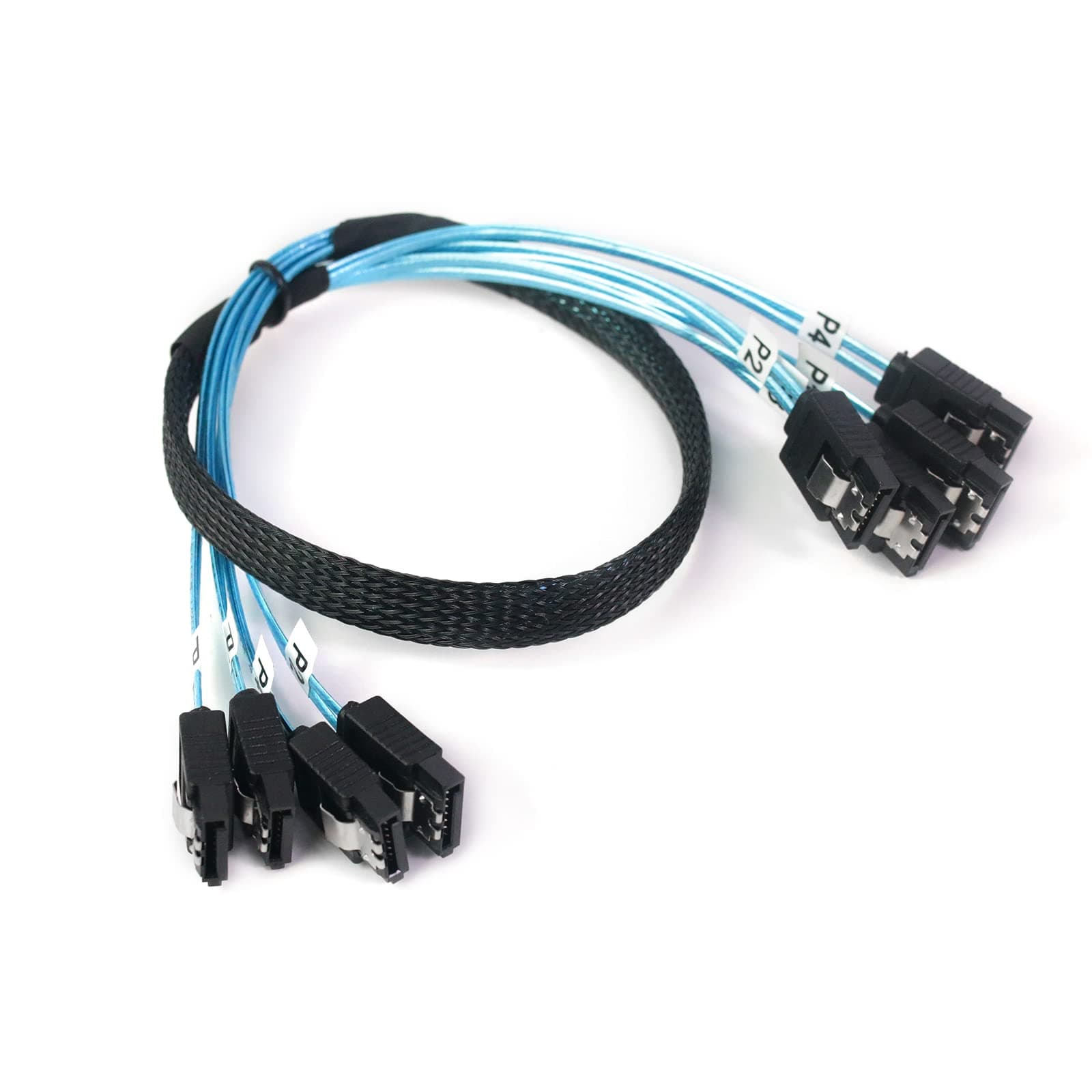 4Pcs/Set SATA Cable 0.5m