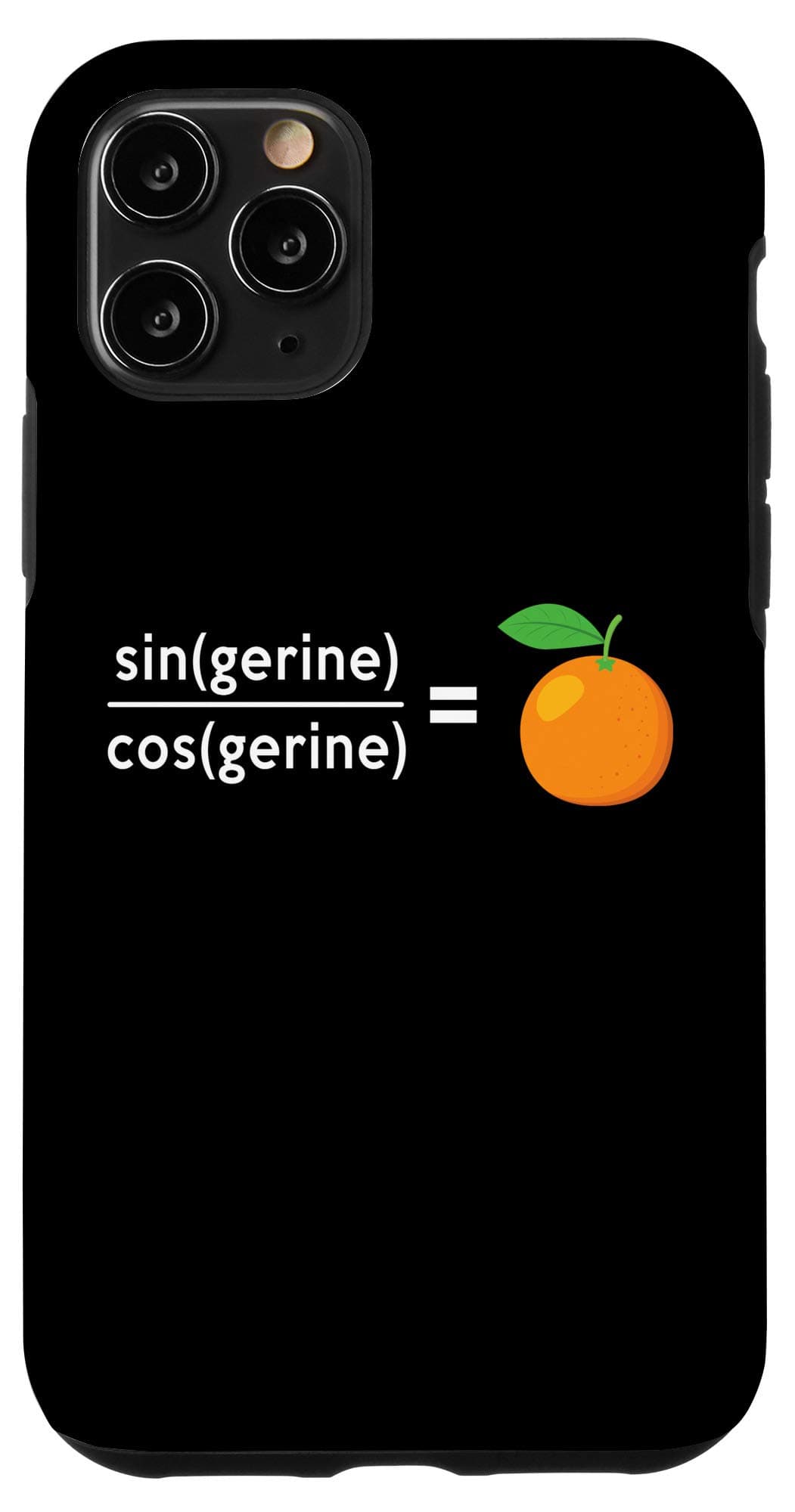 iPhone 11 Pro sin(gerine) / cos(gerine) = tangerine Math Science Engineer Case