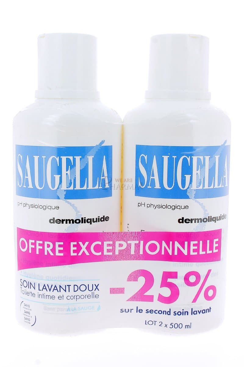 SAUGELLA DERMOLIQUIDE - 2X500ML