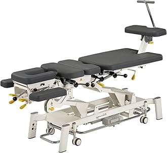 OsseFlex Pro - 4 Drop Electric Chiropractic & Massage Table for Professional Chiropractors (Cream)