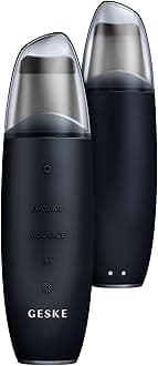 Geske Microcurrent Skin Scrubber & Blackhead Remover 9 In 1 Black