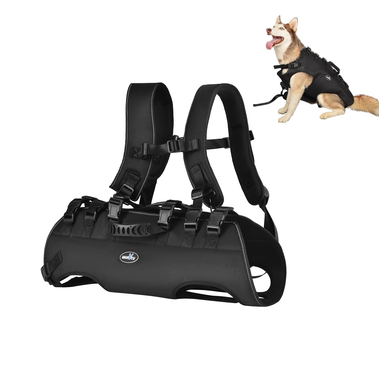 Dog Backpack Carrier for Medium Dogs Emergency Backpack, Old, Disabled, Joint Injuries, Arthritis, Rehabilitation Carrier Nail Trimming, Senior Dogs Up and Down Stairs, Cars(66-88LBS)