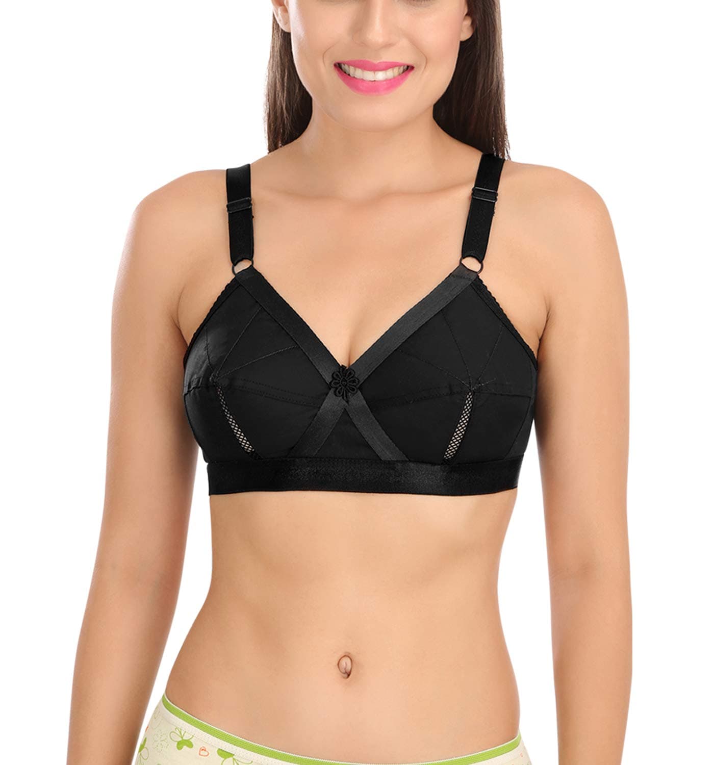 Women's Cotton Non-Padded Non-Wired Full-Coverage Bra