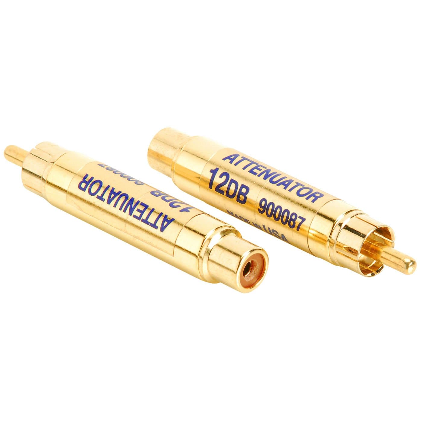 12 dB RCA Line Level Audio Attenuator Pair