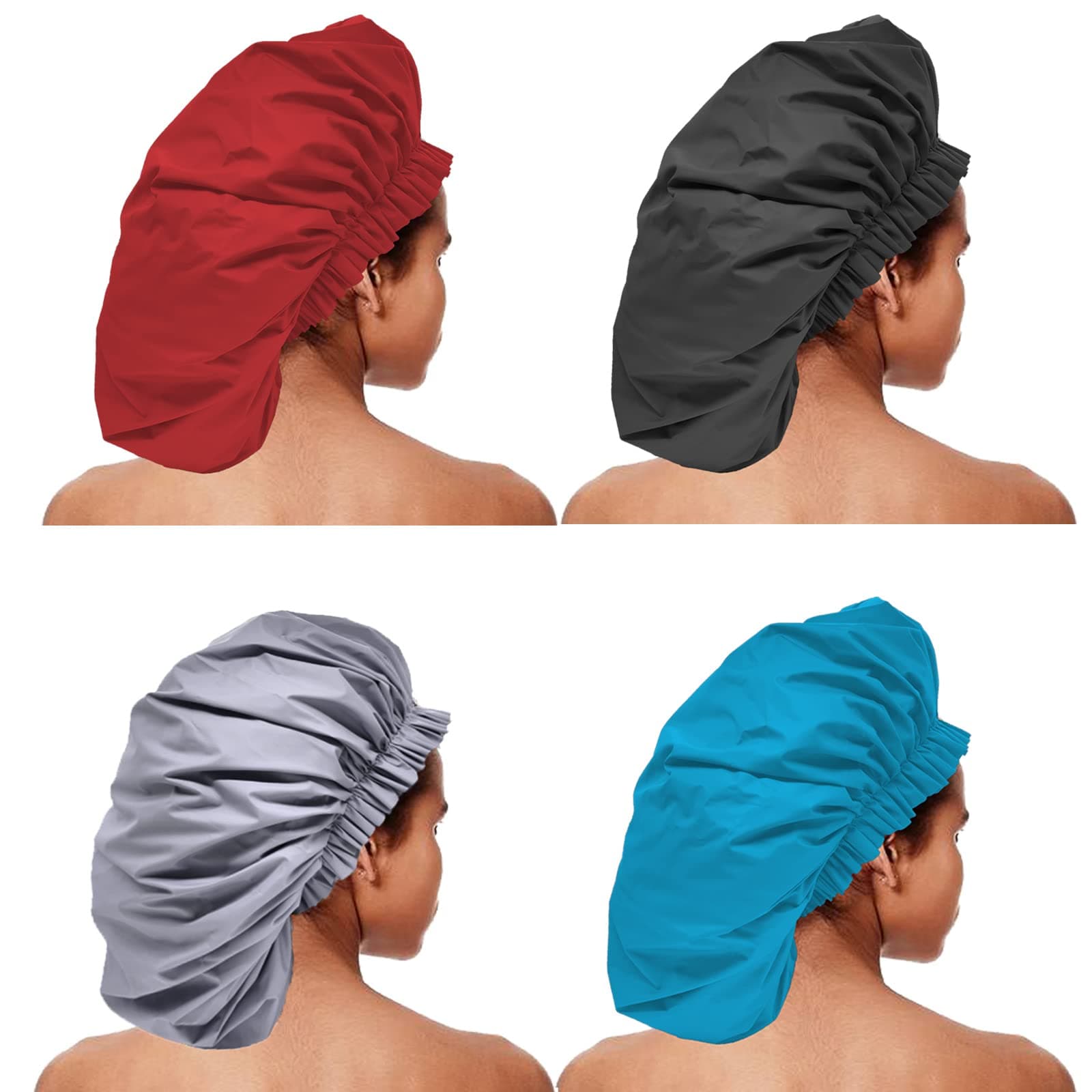 4 pack Jumbo Shower Caps