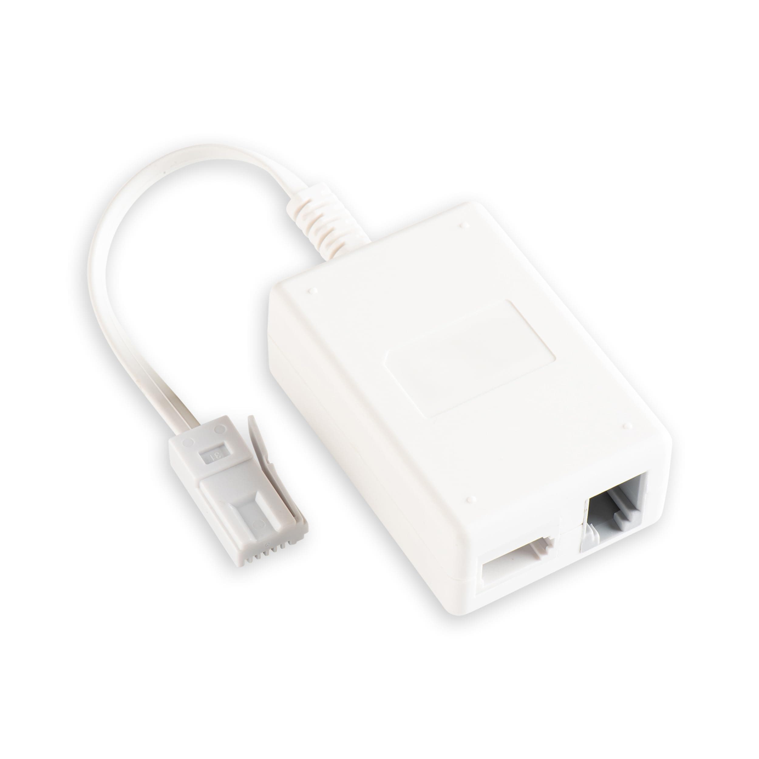 ADSL Microfilter with Cable and RJ11 Connection Adapter | Includes BT Plug, BT Socket & ADSL Socket | Uninterrupted & Interference-Free Internet, Easy Installation (Pack of 1)