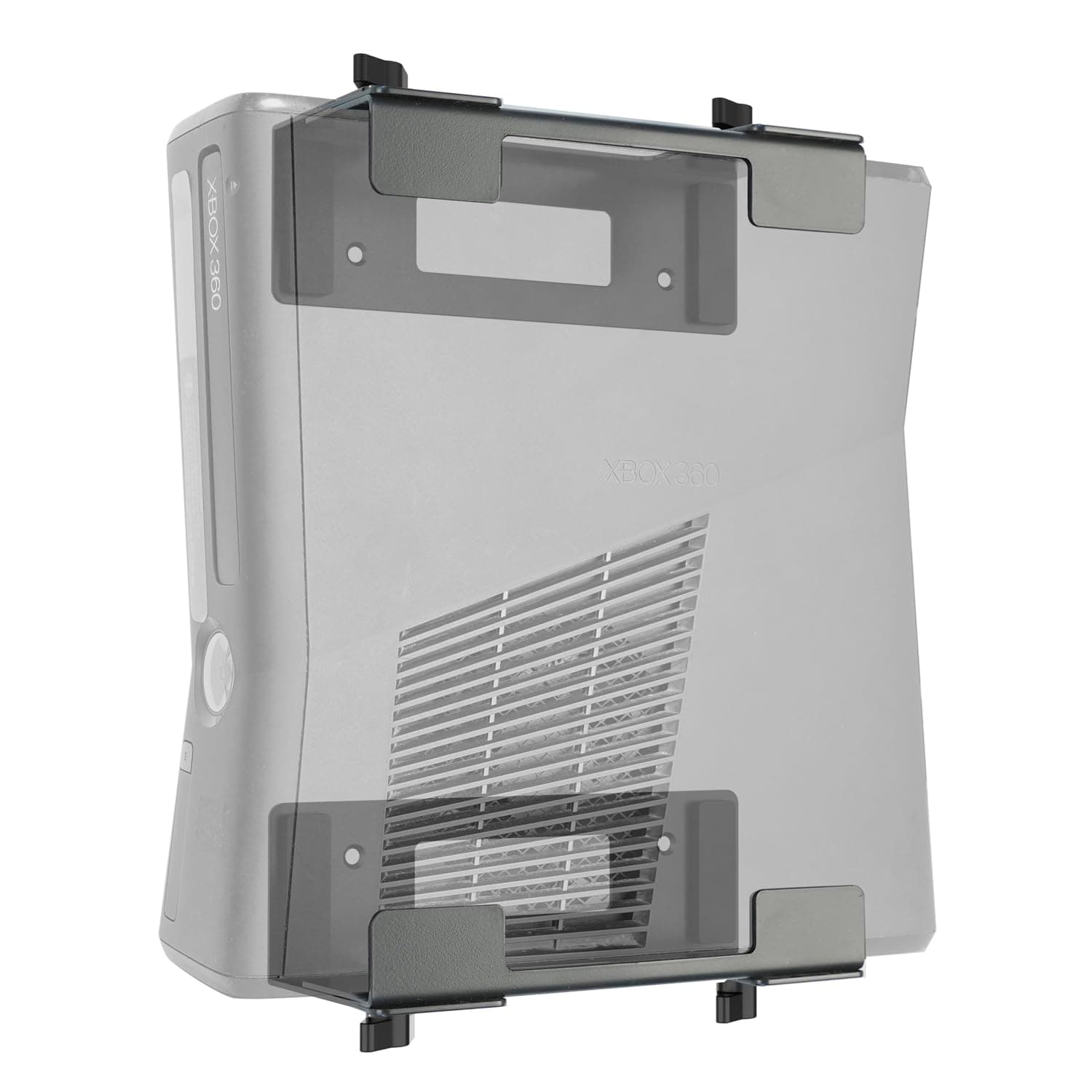 Adjustable Wall and Under Desk Mount Bracket for Gaming Consoles（Xbox 360,ONE,PS5 Slim,PS4,PS3, DVD Players,Cable Box, PC and More, Mounting Template Include