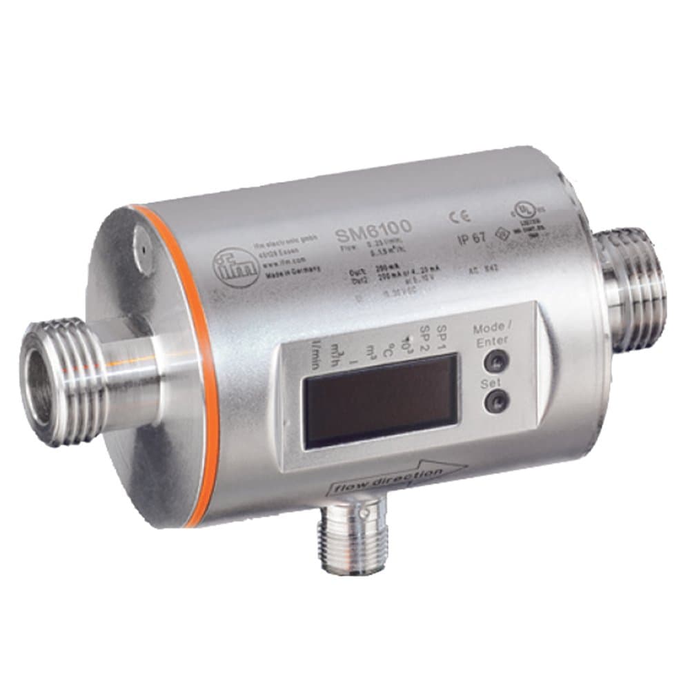 IFM Efector SM6001 Magnetic-Inductive Flow Meter, 0.03 to 6.604 GSM, -4 to 176 degrees F Measuring Range