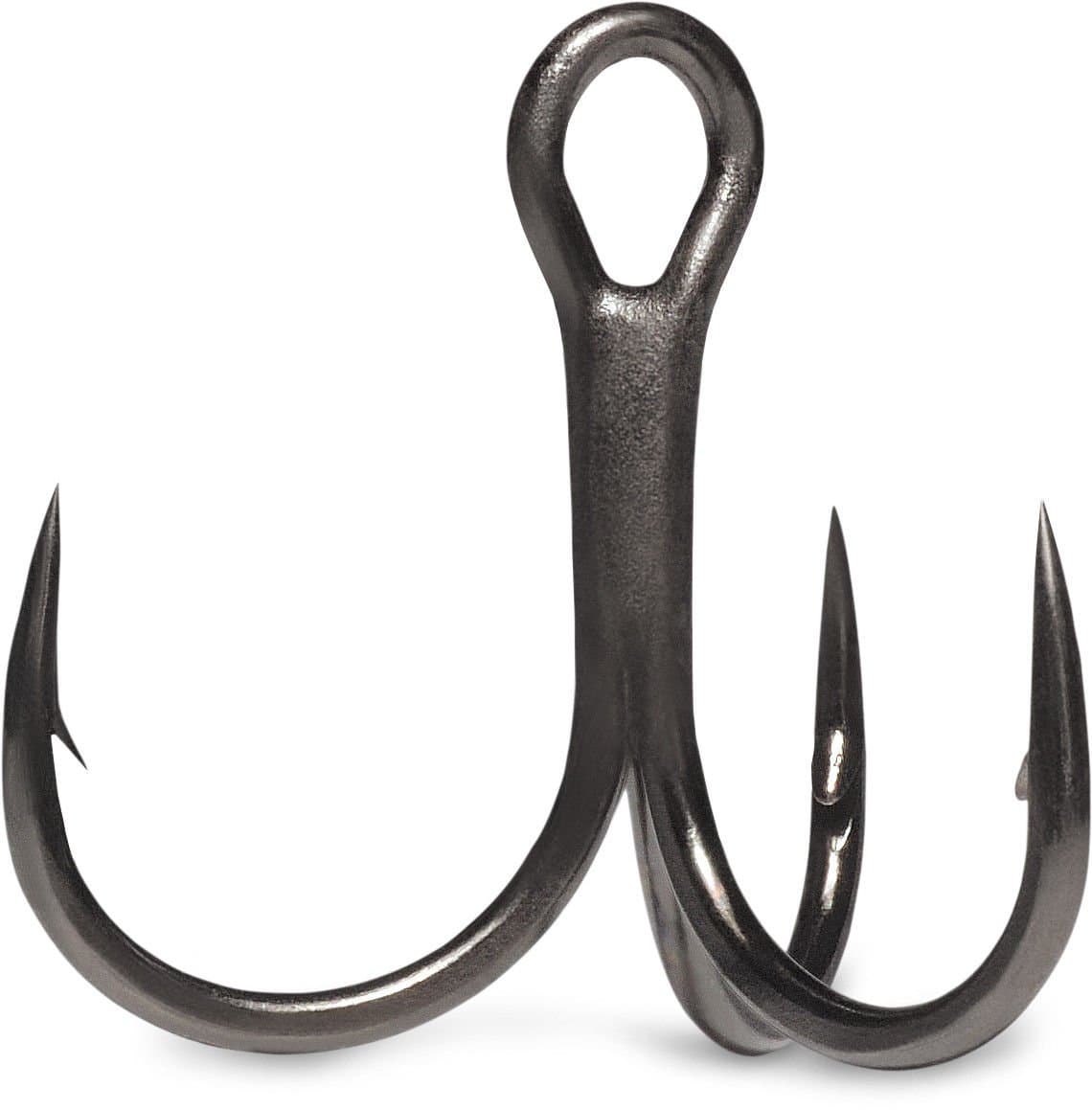 VMCHybrid Treble Hook Short 1X Black Nickel 4 Pack